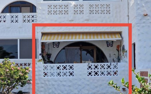 Fuerteventura – Costa Calma – Tolles 1-Schlafzimmer Apartment im Herzen von Costa Calma – Terrasse mit Gartenblick