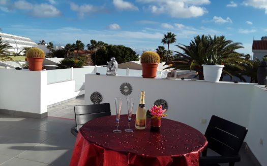 Fuerteventura – Jandia – Tolle Villa mit 2 Schlafzimmern & 2 Bädern – Dachterrasse mit Weitblick aufs Meer – Garage – Gemeinschaftspool