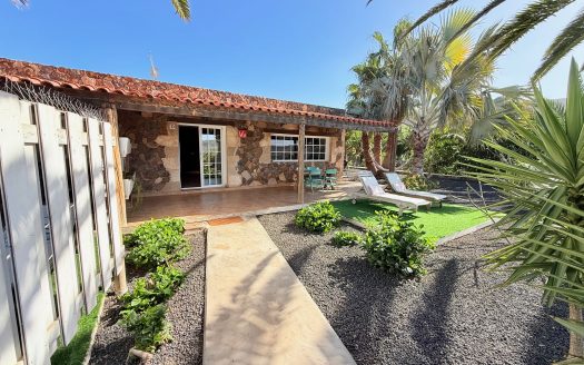 Fuerteventura – La Pared – Toller Eck-Reihenbungalow mit 1 großem Schlafzimmer – Garten & Terrasse mit tollem Blick