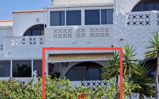Fuerteventura – Costa Calma – Tolles 1-Schlafzimmer Apartment im Herzen von Costa Calma – Terrasse mit Gartenblick